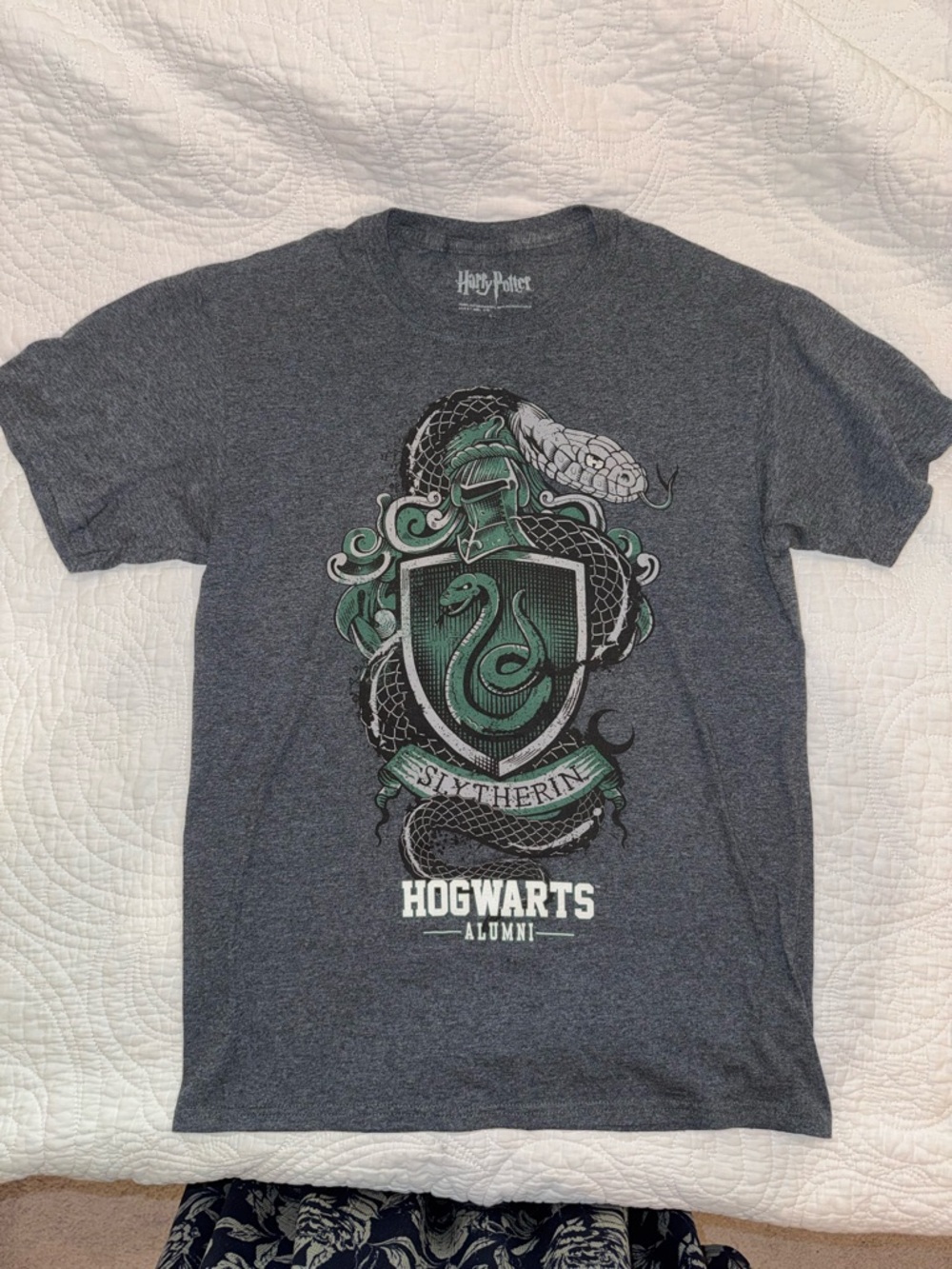 Harry Potter Slytherin Hogwarts Tee Dark Academia Shirt Vacation Universal - Picture 2 of 5